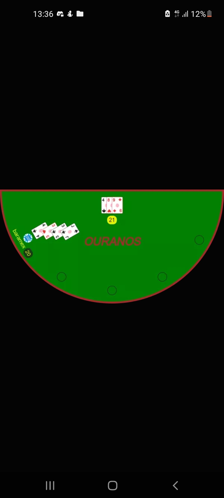 Blackjack canvas